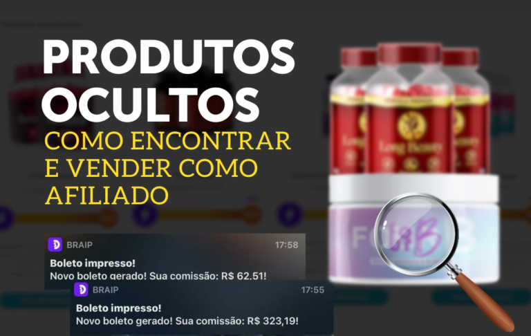produtos ocultos e validados para vender como afiliado, conheça as melhores plataformas